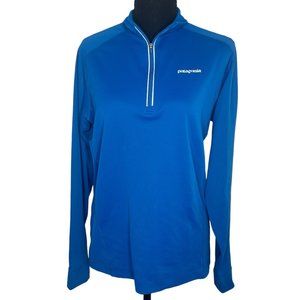 Patagonia‎ Blue 1/4 Zip Long Sleeve Pullover Small